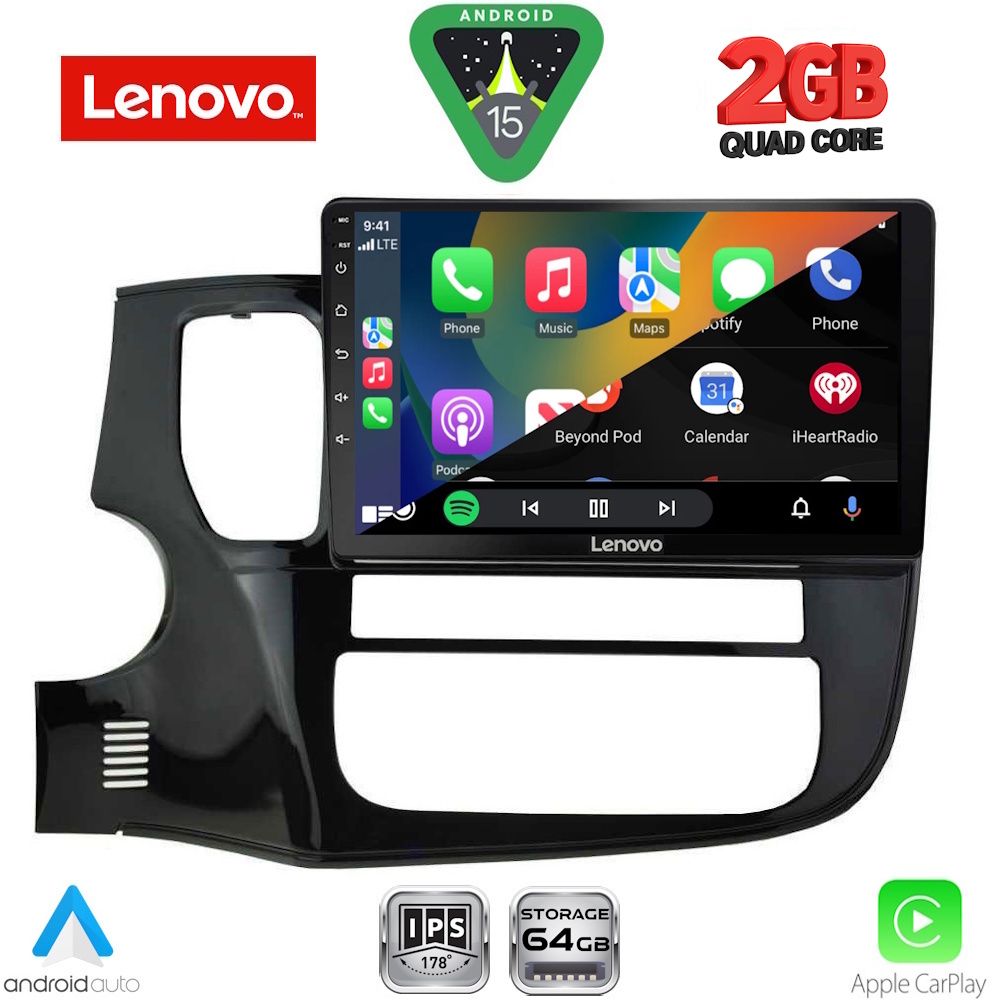 LENOVO LVD 2443_CPA (10inc) MULTIMEDIA TABLET for MITSUBISHI OUTLANDER mod. 2013-2020 LENOVO LVD 2443_CPA (10inc) MULTIMEDIA TABLET for MITSUBISHI OUTLANDER mod. 2013-2020