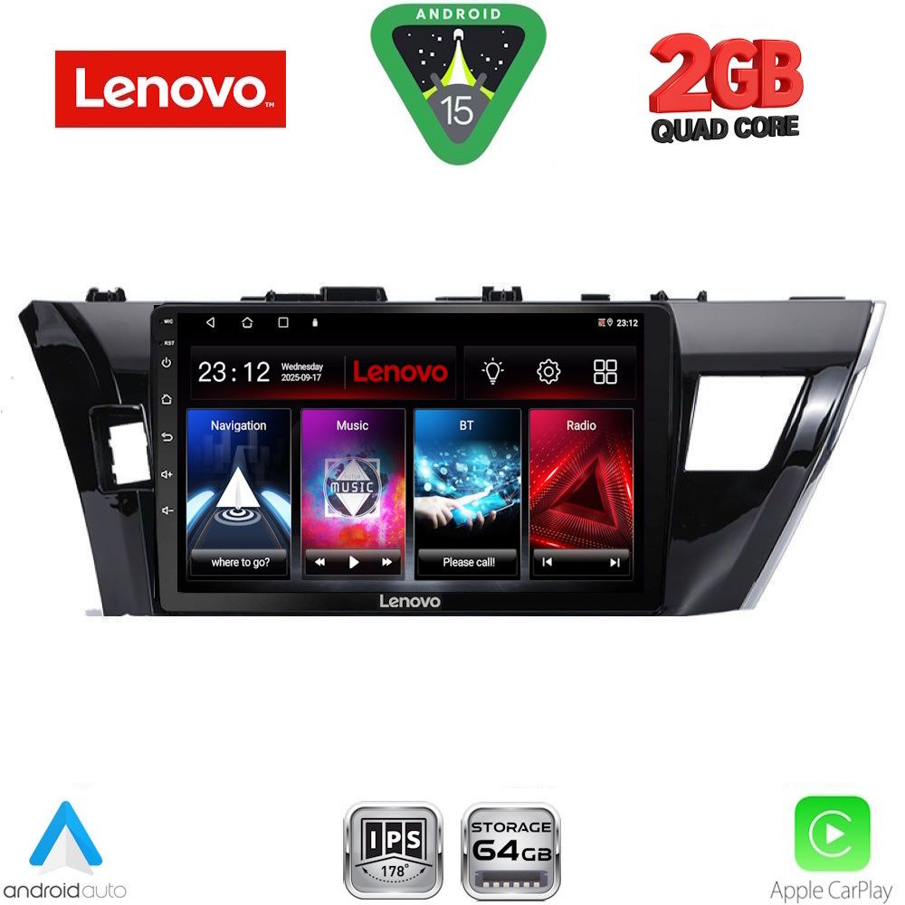 LENOVO LVD 2714SM_CPA (10inc) MULTIMEDIA TABLET for TOYOTA COROLLA mod. 2013-2016 LENOVO LVD 2714SM_CPA (10inc) MULTIMEDIA TABLET for TOYOTA COROLLA mod. 2013-2016