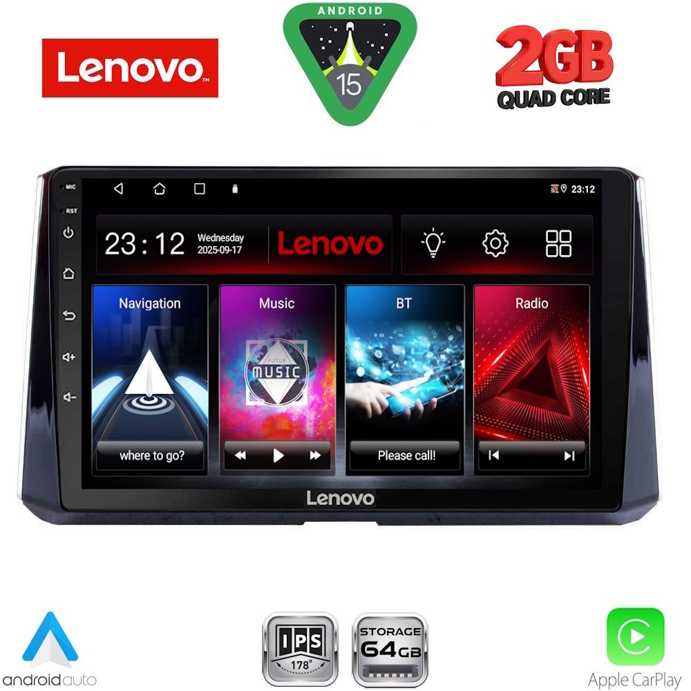 LENOVO LVD 2716_CPA (10inc) MULTIMEDIA TABLET for TOYOTA COROLLA mod. 2019-2026 LENOVO LVD 2716_CPA (10inc) MULTIMEDIA TABLET for TOYOTA COROLLA mod. 2019-2026