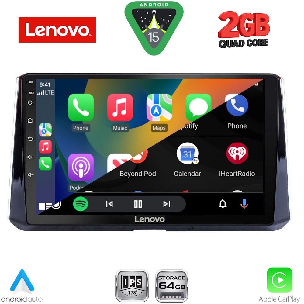 LENOVO LVD 2716_CPA (10inc) MULTIMEDIA TABLET for TOYOTA COROLLA mod. 2019-2026 LENOVO LVD 2716_CPA (10inc) MULTIMEDIA TABLET for TOYOTA COROLLA mod. 2019-2026