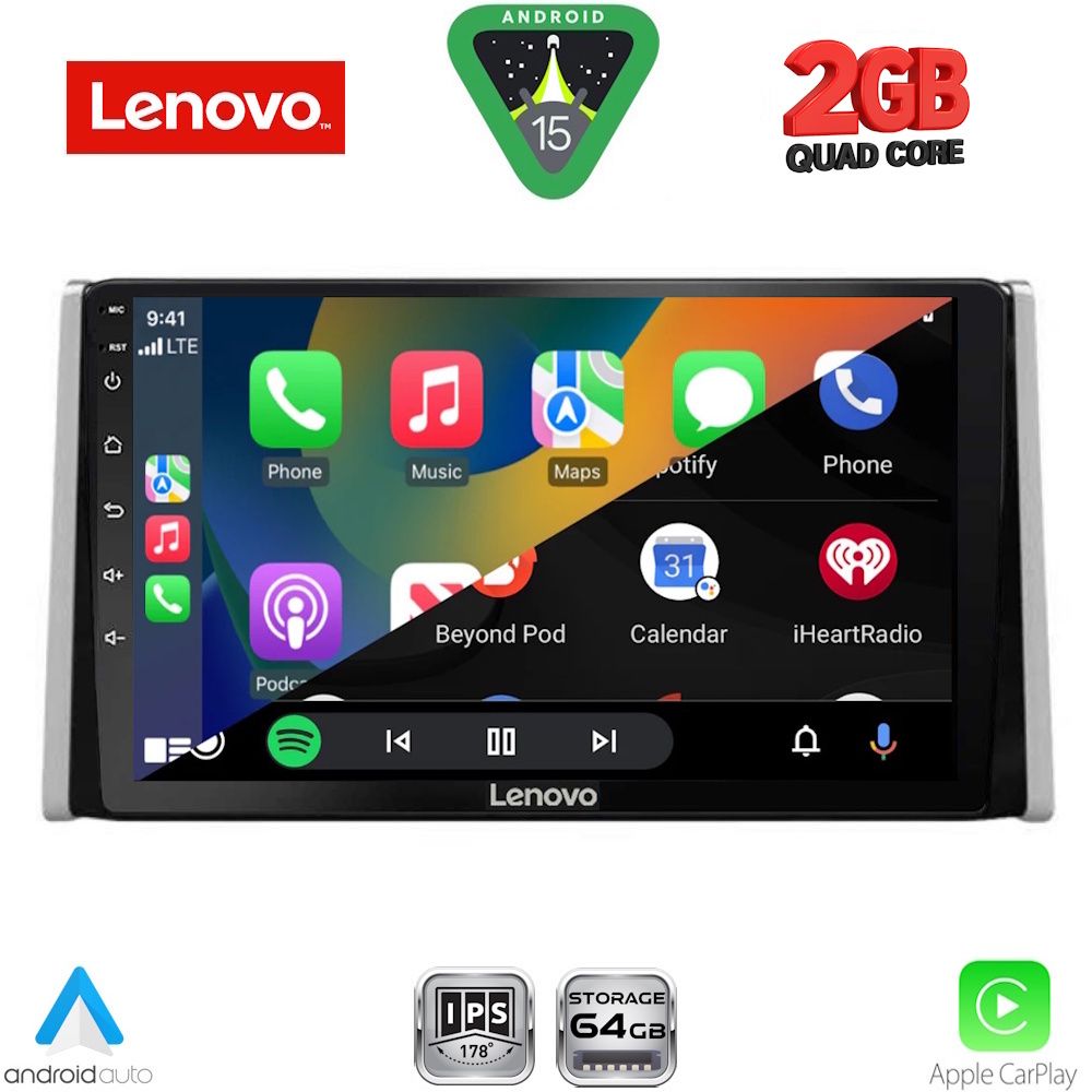 LENOVO LVD 2734_CPA (10inc) MULTIMEDIA TABLET for TOYOTA RAV 4 mod. 2019-2025 LENOVO LVD 2734_CPA (10inc) MULTIMEDIA TABLET for TOYOTA RAV 4 mod. 2019-2025