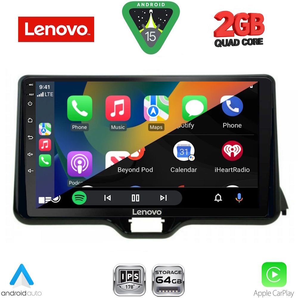 LENOVO LVD 2738_CPA (10inc) MULTIMEDIA TABLET for TOYOTA YARIS mod. 2020-2026 - MAZDA 2 mod. 2023-2026 LENOVO LVD 2738_CPA (10inc) MULTIMEDIA TABLET for TOYOTA YARIS mod. 2020-2026 - MAZDA 2 mod. 2023-2026