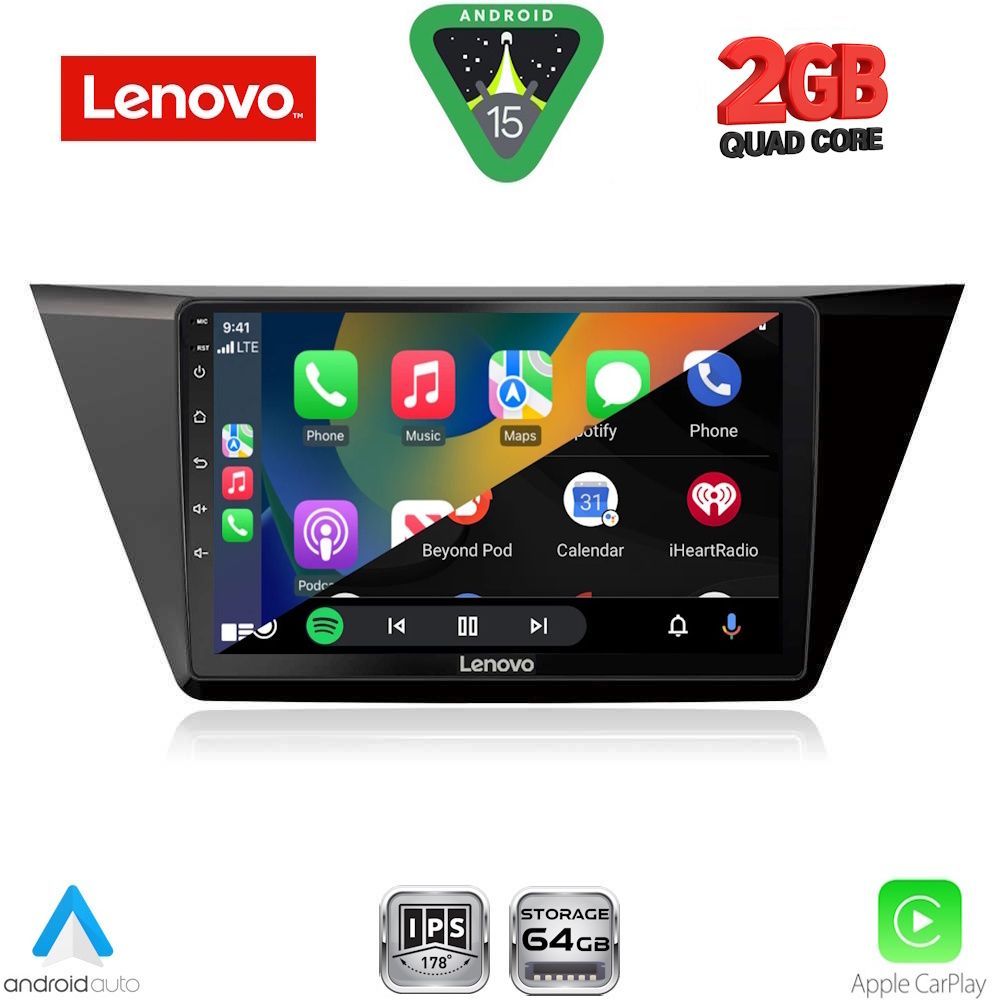 LENOVO LVD 2769_CPA (10inc) MULTIMEDIA TABLET for VW TOURAN mod. 2016-2026 LENOVO LVD 2769_CPA (10inc) MULTIMEDIA TABLET for VW TOURAN mod. 2016-2026
