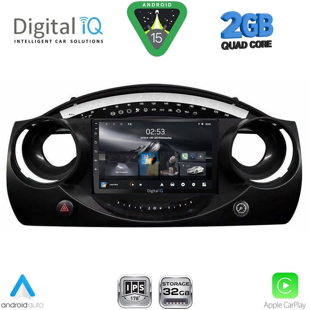 DIGITAL IQ RSD 1063_CPA (9inc) MULTIMEDIA TABLET for MINI COOPER (R50-R52-R53) mod. 2000-2006 DIGITAL IQ RSD 1063_CPA (9inc) MULTIMEDIA TABLET for MINI COOPER (R50-R52-R53) mod. 2000-2006