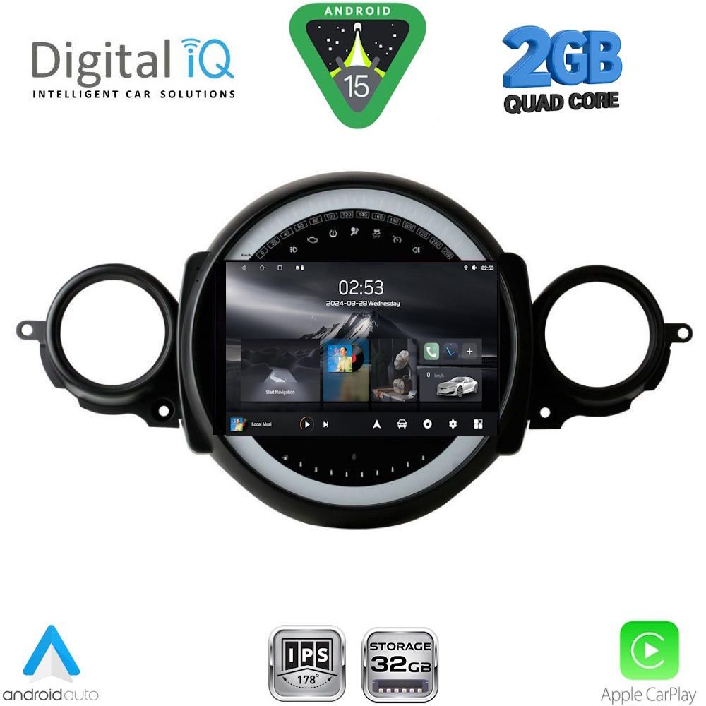 DIGITAL IQ RSD 1064_CPA (9inc) MULTIMEDIA TABLET for MINI COOPER (R56-R57) mod. 2006-2014 – CLUBMAN (R55) mod. 2007-2014 DIGITAL IQ RSD 1064_CPA (9inc) MULTIMEDIA TABLET for MINI COOPER (R56-R57) mod. 2006-2014 – CLUBMAN (R55) mod. 2007-2014