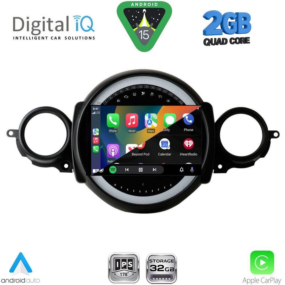 DIGITAL IQ RSD 1064_CPA (9inc) MULTIMEDIA TABLET for MINI COOPER (R56-R57) mod. 2006-2014 – CLUBMAN (R55) mod. 2007-2014 DIGITAL IQ RSD 1064_CPA (9inc) MULTIMEDIA TABLET for MINI COOPER (R56-R57) mod. 2006-2014 – CLUBMAN (R55) mod. 2007-2014