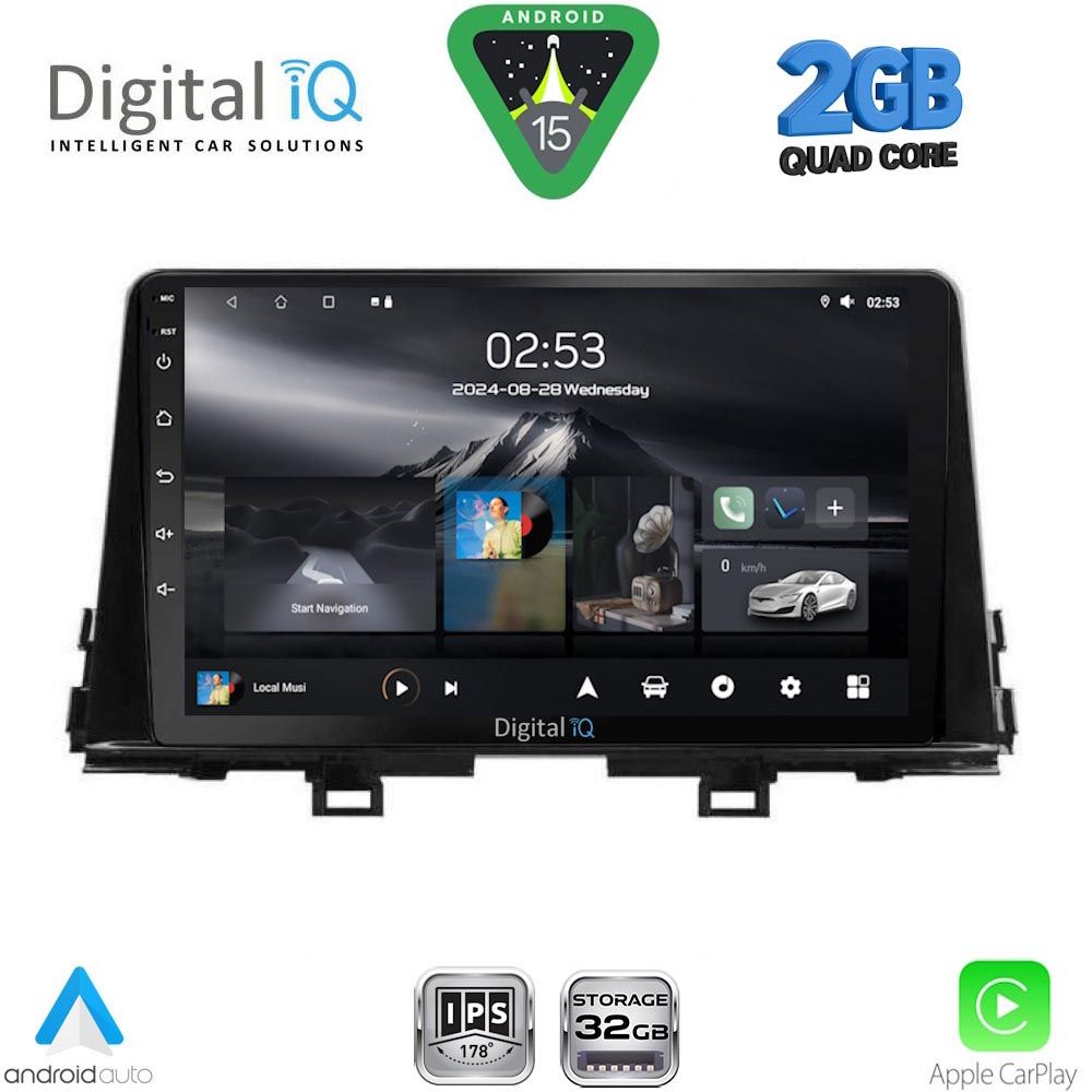DIGITAL IQ RSD 1309_CPA (9inc) MULTIMEDIA TABLET for KIA PICANTO mod. 2017-2021 DIGITAL IQ RSD 1309_CPA (9inc) MULTIMEDIA TABLET for KIA PICANTO mod. 2017-2021