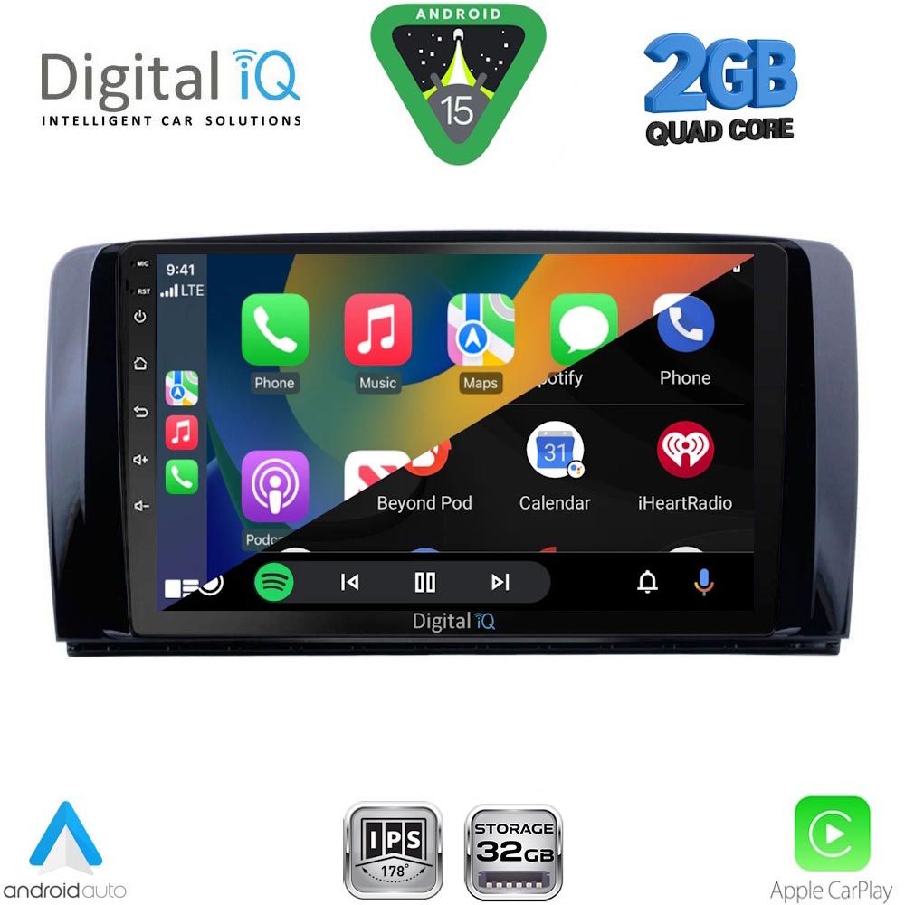 DIGITAL IQ RSD 1422_CPA (9inc) MULTIMEDIA TABLET for MERCEDES R (W251) mod. 2006-2015 DIGITAL IQ RSD 1422_CPA (9inc) MULTIMEDIA TABLET for MERCEDES R (W251) mod. 2006-2015
