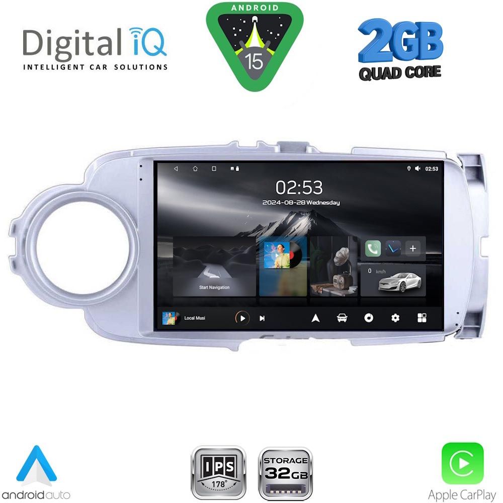 DIGITAL IQ RSD 1737SL_CPA (9inc) MULTIMEDIA TABLET for TOYOTA YARIS mod. 2011-2015 (SILVER) DIGITAL IQ RSD 1737SL_CPA (9inc) MULTIMEDIA TABLET for TOYOTA YARIS mod. 2011-2015 (SILVER)