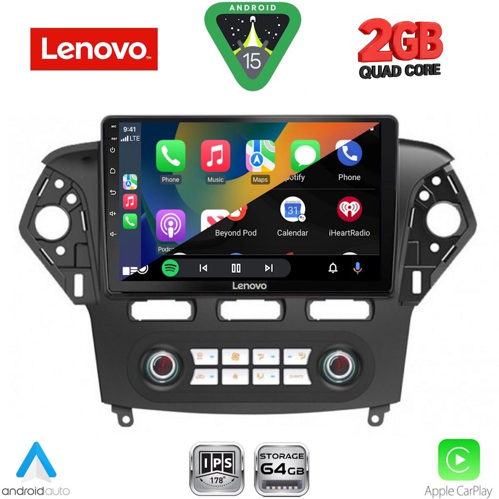 LENOVO LVD 2163_CPA CLIMA (10inc) MULTIMEDIA TABLET for FORD MONDEO mod. 2011-2013 LENOVO LVD 2163_CPA CLIMA (10inc) MULTIMEDIA TABLET for FORD MONDEO mod. 2011-2013