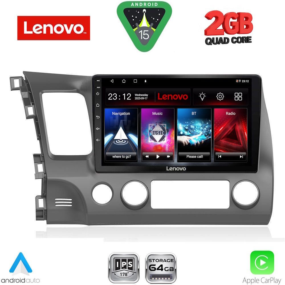 LENOVO LVD 2188_CPA (10inc) MULTIMEDIA TABLET for HONDA CIVIC 4D mod. 2006-2012 LENOVO LVD 2188_CPA (10inc) MULTIMEDIA TABLET for HONDA CIVIC 4D mod. 2006-2012