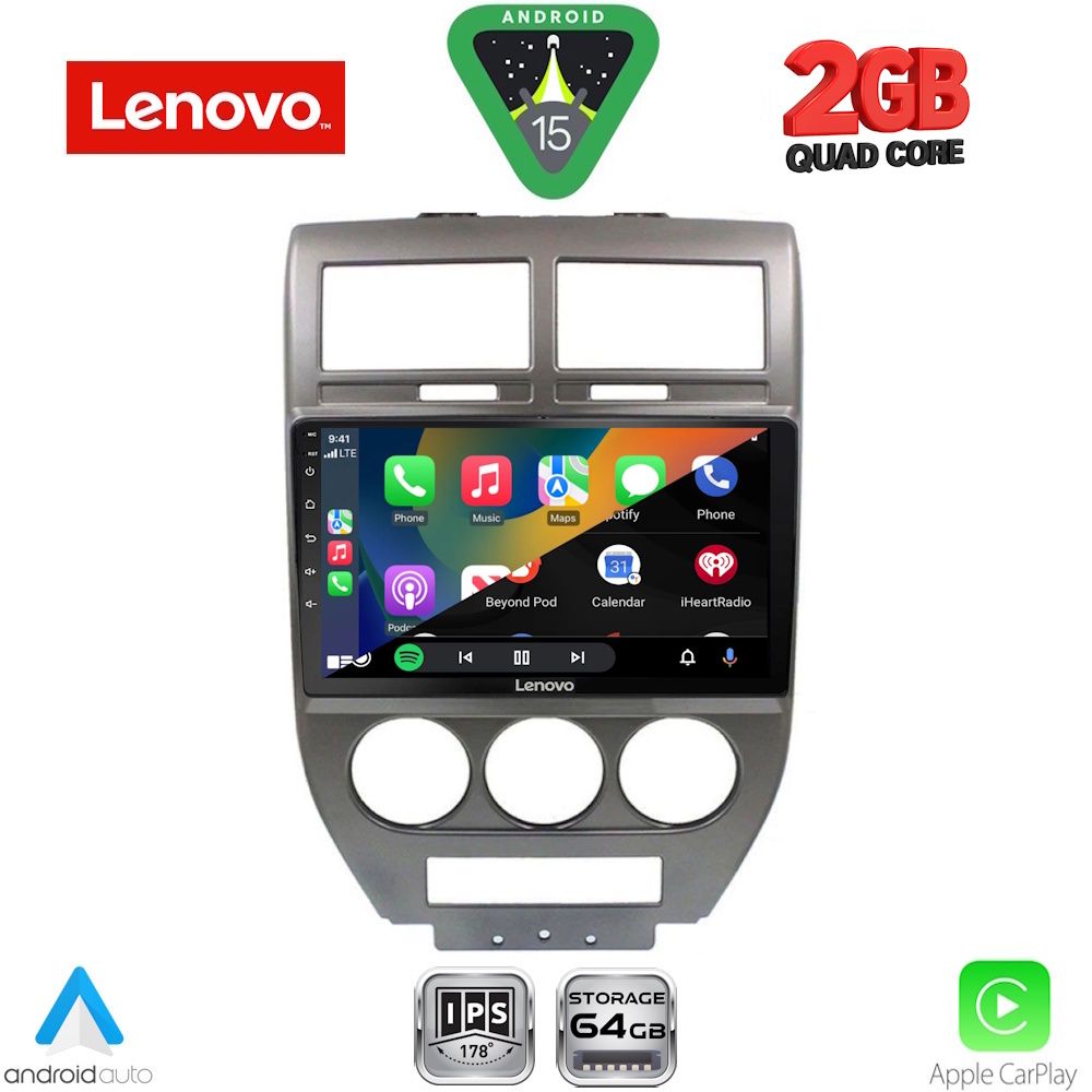 LENOVO LVD 2276_CPA (10inc) MULTIMEDIA TABLET for JEEP COMPASS - PATRIOT mod. 2007-2016 LENOVO LVD 2276_CPA (10inc) MULTIMEDIA TABLET for JEEP COMPASS - PATRIOT mod. 2007-2016