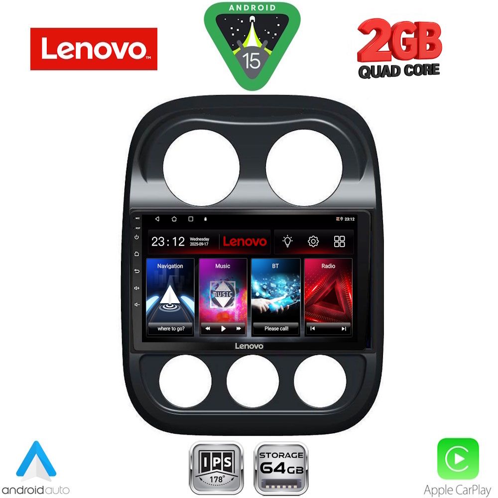 LENOVO LVD 2277_CPA (10inc) MULTIMEDIA TABLET for JEEP COMPASS - PATRIOT mod. 2007-2016 LENOVO LVD 2277_CPA (10inc) MULTIMEDIA TABLET for JEEP COMPASS - PATRIOT mod. 2007-2016