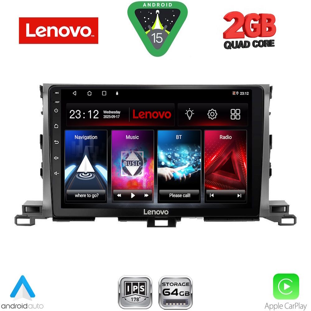 LENOVO LVD 2700_CPA (10inc) MULTIMEDIA TABLET for TOYOTA HIGHLANDER mod. 2014-2019 LENOVO LVD 2700_CPA (10inc) MULTIMEDIA TABLET for TOYOTA HIGHLANDER mod. 2014-2019