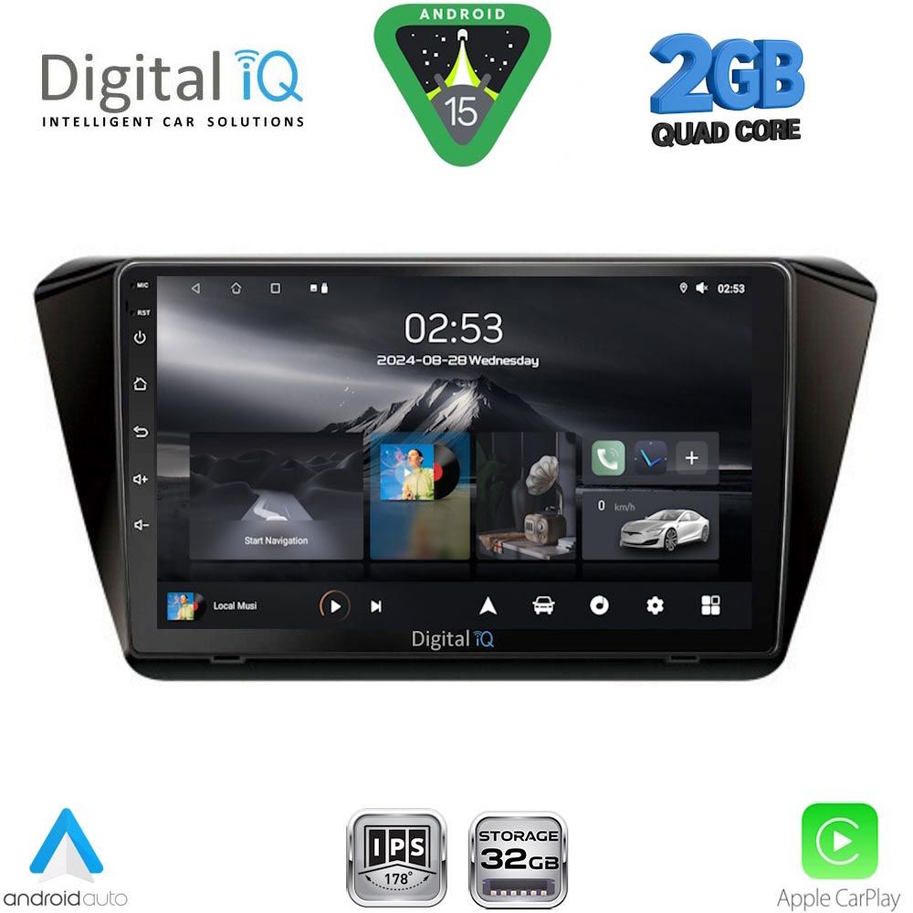 DIGITAL IQ RSD 1605_CPA (10inc) MULTIMEDIA TABLET for SKODA SUPERB mod. 2015-2024 DIGITAL IQ RSD 1605_CPA (10inc) MULTIMEDIA TABLET for SKODA SUPERB mod. 2015-2024