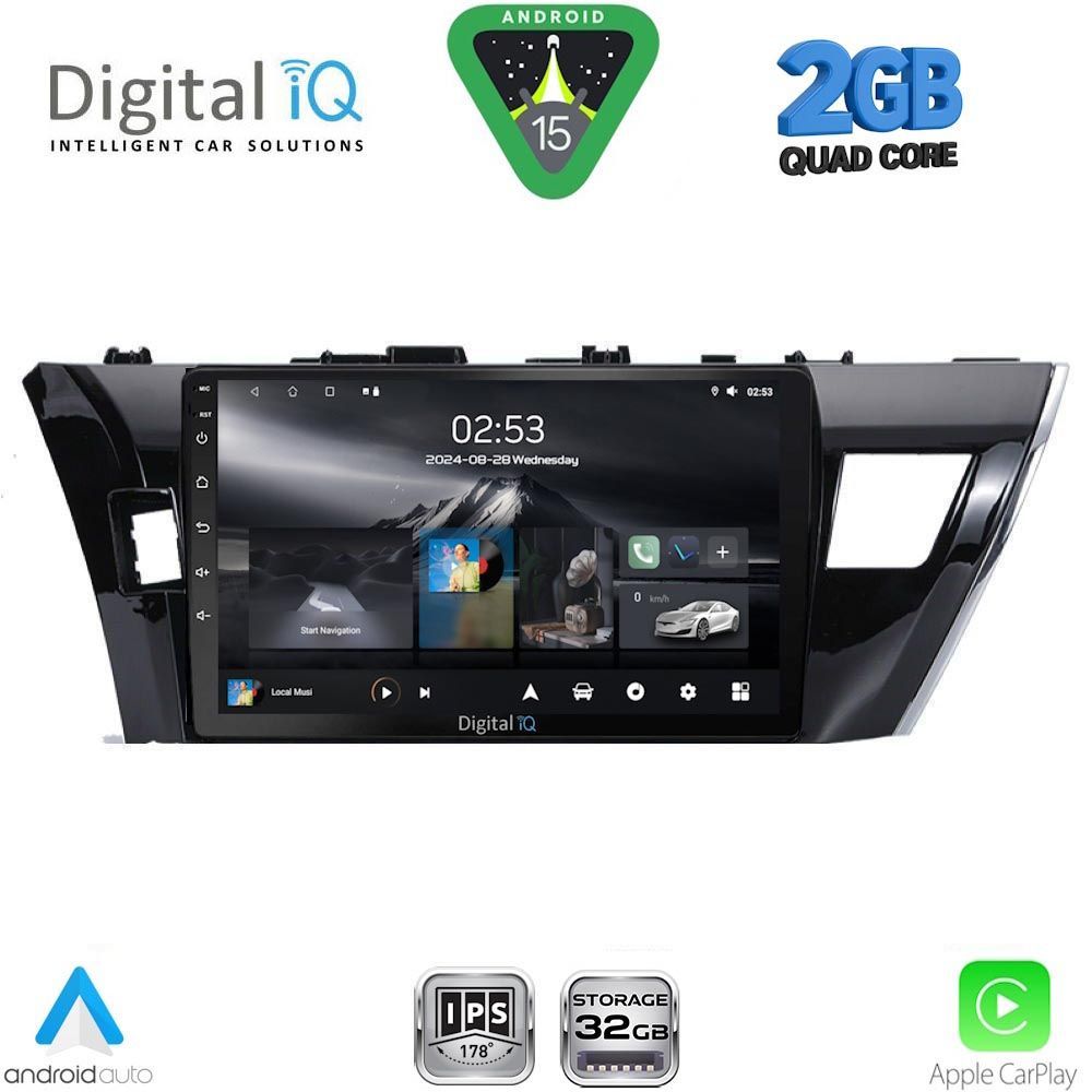 DIGITAL IQ RSD 1714SM_CPA (10inc) MULTIMEDIA TABLET for TOYOTA COROLLA mod. 2013-2016 DIGITAL IQ RSD 1714SM_CPA (10inc) MULTIMEDIA TABLET for TOYOTA COROLLA mod. 2013-2016