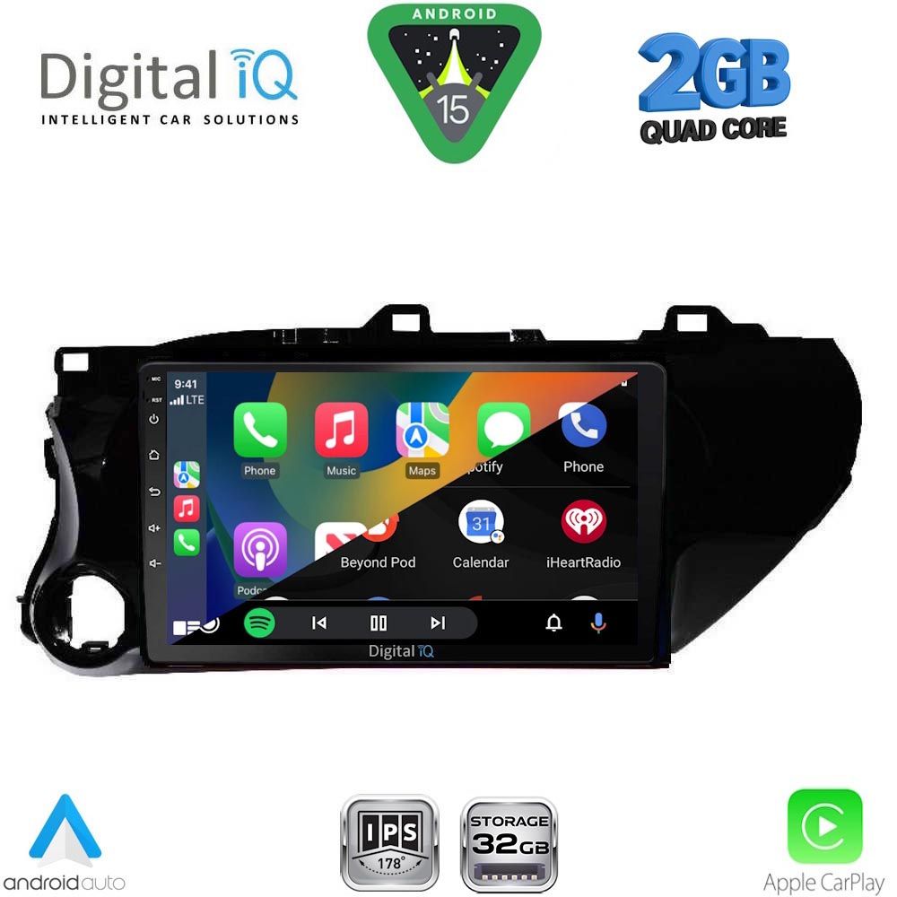 DIGITAL IQ RSD 1721_CPA (10inc) MULTIMEDIA TABLET for TOYOTA HILUX mod. 2017-2026 DIGITAL IQ RSD 1721_CPA (10inc) MULTIMEDIA TABLET for TOYOTA HILUX mod. 2017-2026