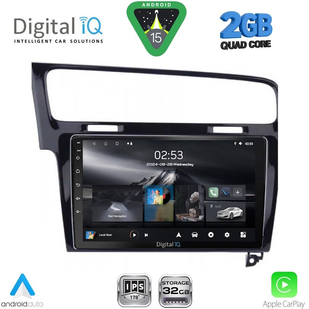 DIGITAL IQ RSD 1747BL_CPA (10inc) MULTIMEDIA TABLET for VW GOLF 7 mod. 2013-2020 DIGITAL IQ RSD 1747BL_CPA (10inc) MULTIMEDIA TABLET for VW GOLF 7 mod. 2013-2020