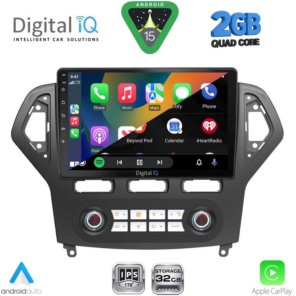 DIGITAL IQ RSD 1162_CPA CLIMA (10inc) MULTIMEDIA TABLET for FORD MONDEO mod. 2007-2011 DIGITAL IQ RSD 1162_CPA CLIMA (10inc) MULTIMEDIA TABLET for FORD MONDEO mod. 2007-2011