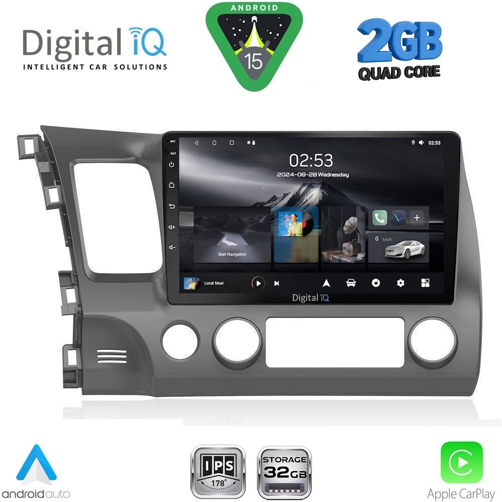 DIGITAL IQ RSD 1188_CPA (10inc) MULTIMEDIA TABLET for HONDA CIVIC 4D mod. 2006-2012 DIGITAL IQ RSD 1188_CPA (10inc) MULTIMEDIA TABLET for HONDA CIVIC 4D mod. 2006-2012