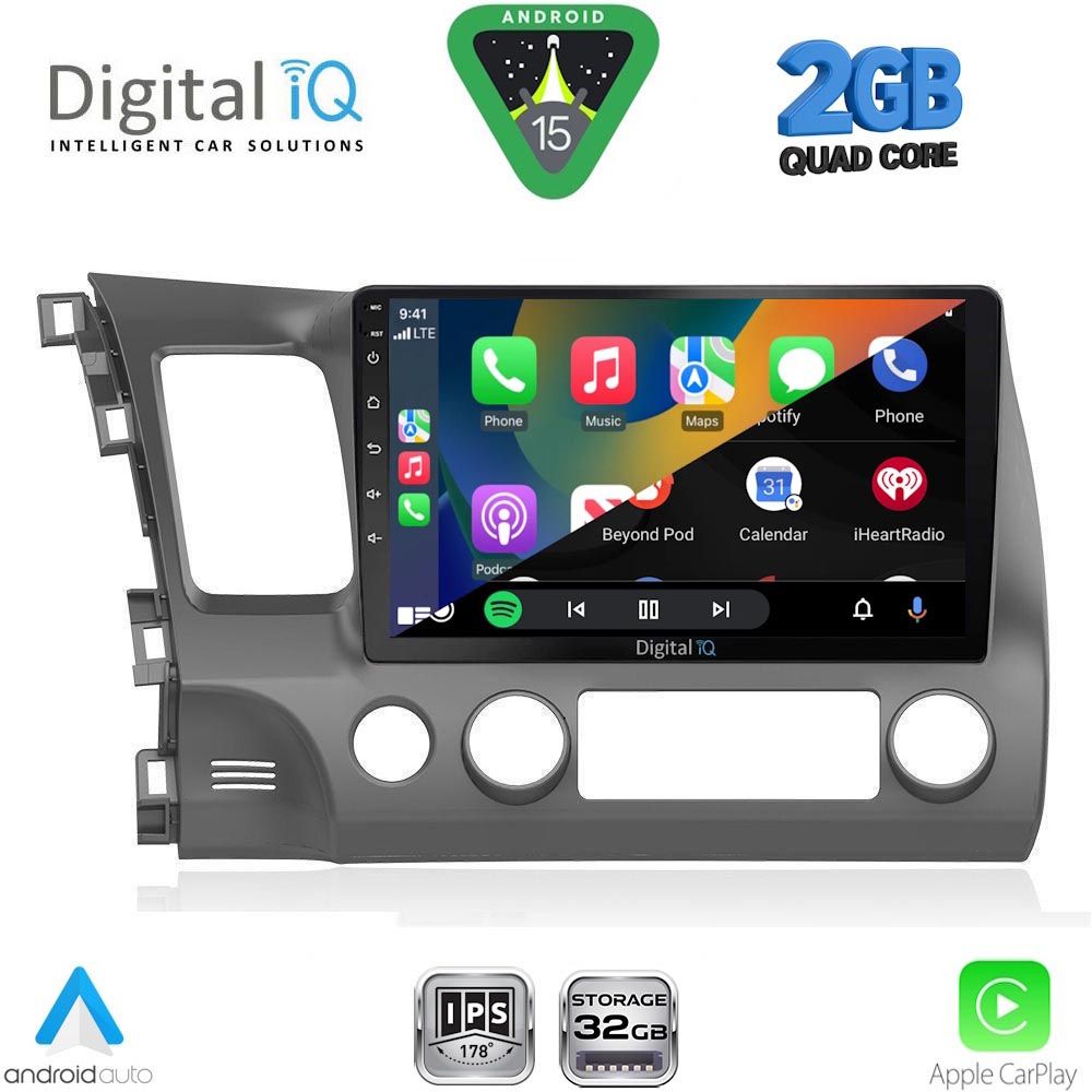 DIGITAL IQ RSD 1188_CPA (10inc) MULTIMEDIA TABLET for HONDA CIVIC 4D mod. 2006-2012 DIGITAL IQ RSD 1188_CPA (10inc) MULTIMEDIA TABLET for HONDA CIVIC 4D mod. 2006-2012
