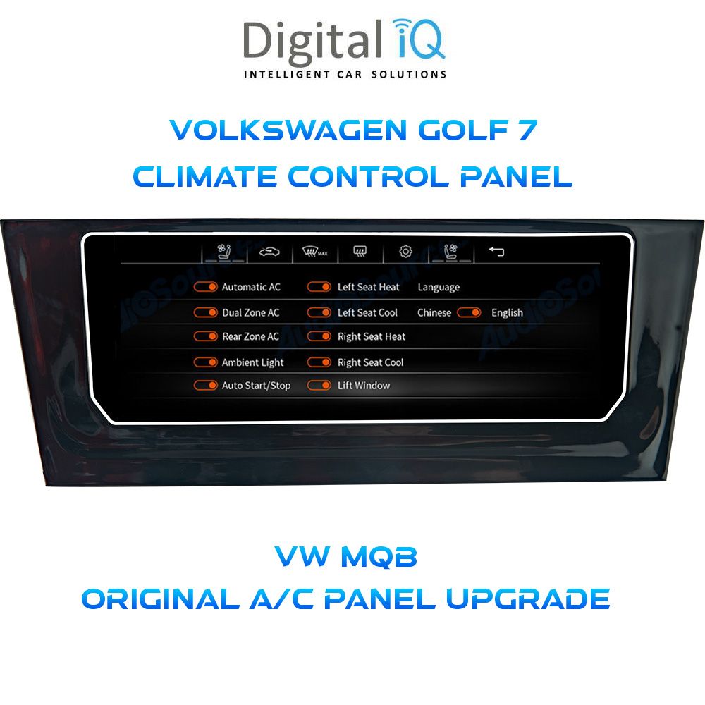 DIGITAL IQ CCP 747_CP (6.9") (MQB) CLIMATE CONTROL PANEL for VW GOLF 7 mod. 2013-2020 DIGITAL IQ CCP 747_CP (6.9") (MQB) CLIMATE CONTROL PANEL for VW GOLF 7 mod. 2013-2020
