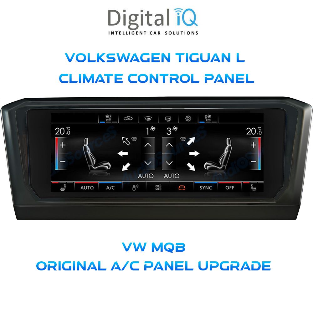 DIGITAL IQ CCP 761_CP (6.9") (MQB) CLIMATE CONTROL PANEL for VW TIGUAN L mod. 2016-2024 DIGITAL IQ CCP 761_CP (6.9") (MQB) CLIMATE CONTROL PANEL for VW TIGUAN L mod. 2016-2024