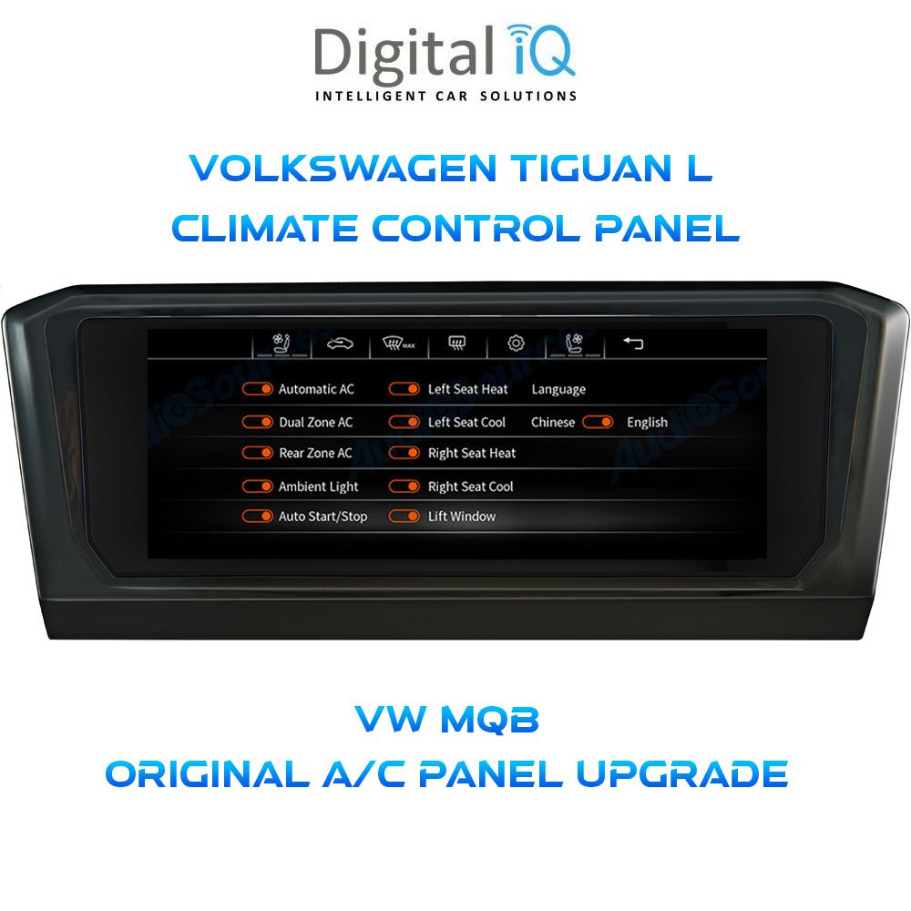DIGITAL IQ CCP 761_CP (6.9") (MQB) CLIMATE CONTROL PANEL for VW TIGUAN L mod. 2016-2024 DIGITAL IQ CCP 761_CP (6.9") (MQB) CLIMATE CONTROL PANEL for VW TIGUAN L mod. 2016-2024
