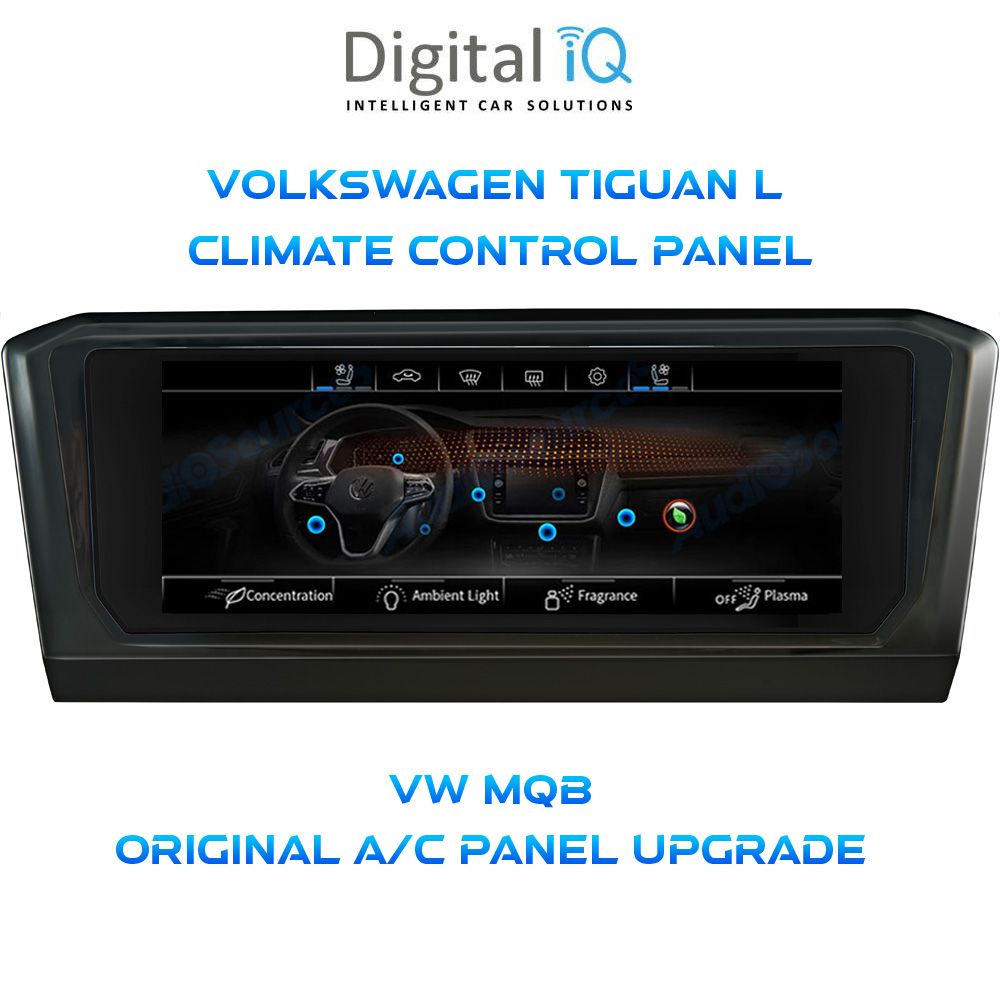 DIGITAL IQ CCP 761_CP (6.9") (MQB) CLIMATE CONTROL PANEL for VW TIGUAN L mod. 2016-2024 DIGITAL IQ CCP 761_CP (6.9") (MQB) CLIMATE CONTROL PANEL for VW TIGUAN L mod. 2016-2024