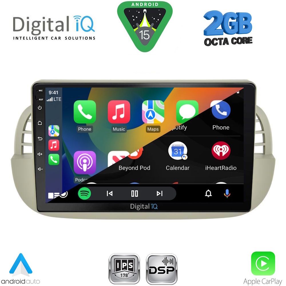 DIGITAL IQ RSF 4130BG_CPA (9inc) MULTIMEDIA TABLET for FIAT 500 mod. 2007-2015 (BEIGE) DIGITAL IQ RSF 4130BG_CPA (9inc) MULTIMEDIA TABLET for FIAT 500 mod. 2007-2015 (BEIGE)