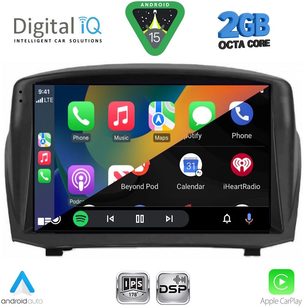DIGITAL IQ RSF 4154B_CPA (9inc) MULTIMEDIA TABLET for FORD FIESTA mod. 2008-2017 DIGITAL IQ RSF 4154B_CPA (9inc) MULTIMEDIA TABLET for FORD FIESTA mod. 2008-2017