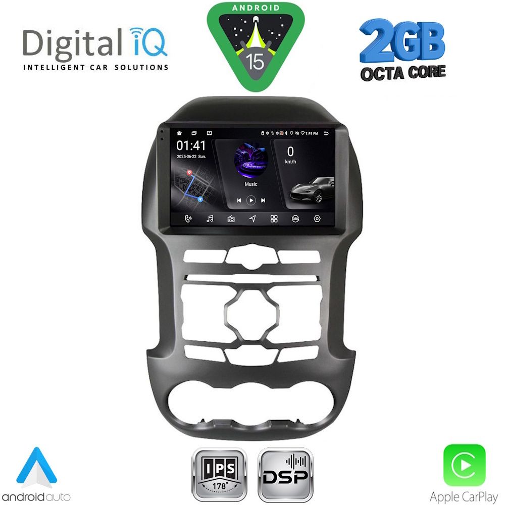 DIGITAL IQ RSF 4171S_CPA (9inc) MULTIMEDIA TABLET for FORD RANGER mod. 2011-2015 DIGITAL IQ RSF 4171S_CPA (9inc) MULTIMEDIA TABLET for FORD RANGER mod. 2011-2015