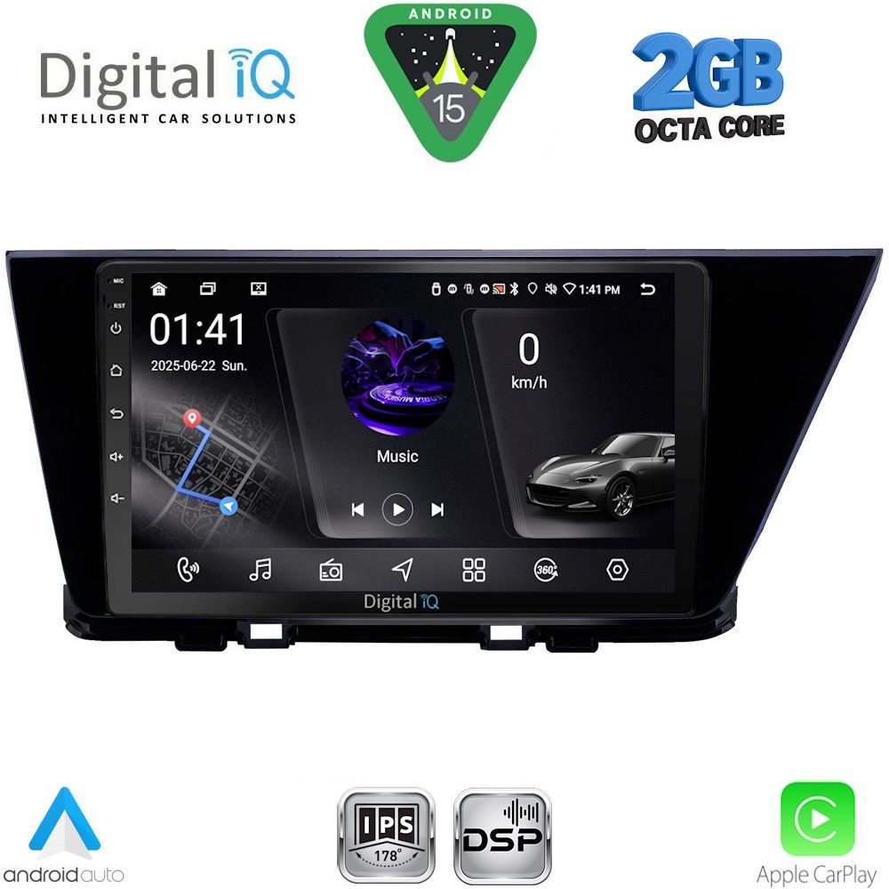 DIGITAL IQ RSF 4305_CPA (9inc) MULTIMEDIA TABLET for KIA NIRO mod. 2017-2021 DIGITAL IQ RSF 4305_CPA (9inc) MULTIMEDIA TABLET for KIA NIRO mod. 2017-2021