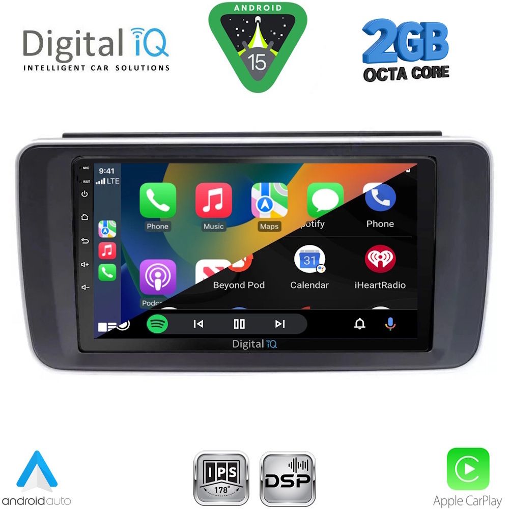 DIGITAL IQ RSF 4473_CPA (9inc) MULTIMEDIA TABLET for NISSAN LEAF mod. 2018-2026 DIGITAL IQ RSF 4473_CPA (9inc) MULTIMEDIA TABLET for NISSAN LEAF mod. 2018-2026