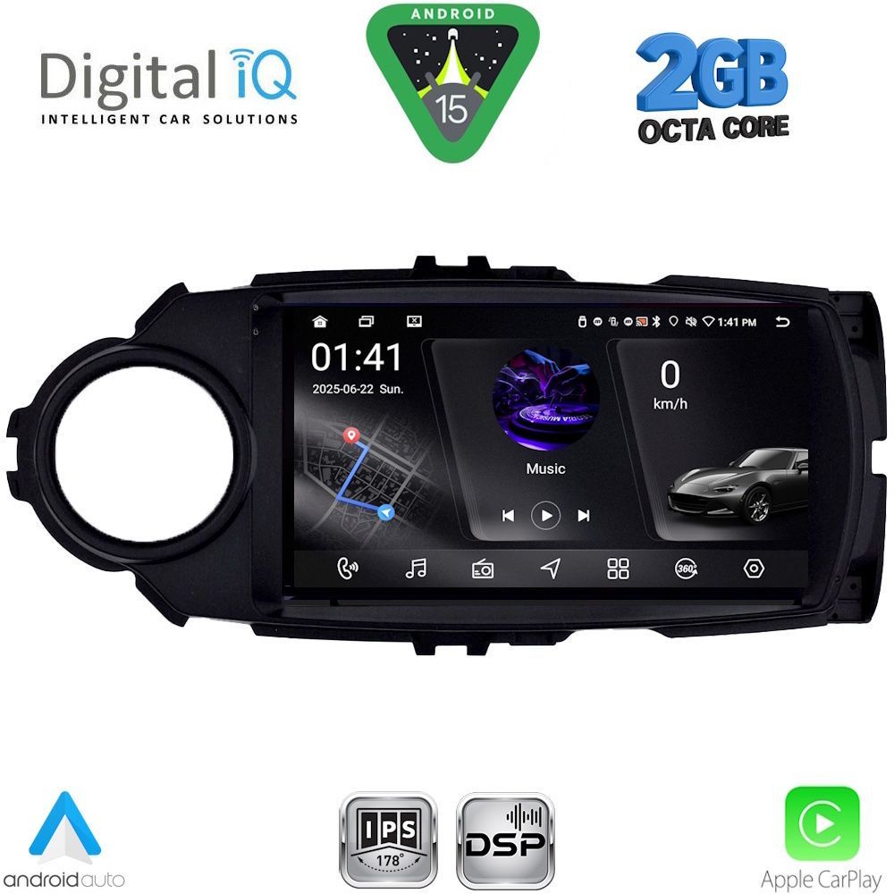 DIGITAL IQ RSF 4737FL_CPA (9inc) MULTIMEDIA TABLET for TOYOTA YARIS mod. 2015-2020 DIGITAL IQ RSF 4737FL_CPA (9inc) MULTIMEDIA TABLET for TOYOTA YARIS mod. 2015-2020