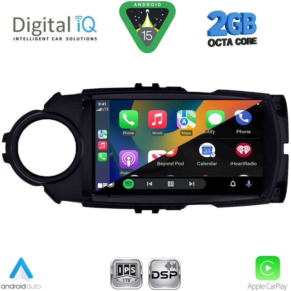 DIGITAL IQ RSF 4737FL_CPA (9inc) MULTIMEDIA TABLET for TOYOTA YARIS mod. 2015-2020 DIGITAL IQ RSF 4737FL_CPA (9inc) MULTIMEDIA TABLET for TOYOTA YARIS mod. 2015-2020