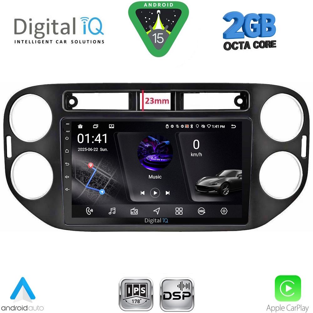 DIGITAL IQ RSF 4760BL_CPA (9inc) MULTIMEDIA TABLET for VW TIGUAN mod. 2011-2016 (BLACK) DIGITAL IQ RSF 4760BL_CPA (9inc) MULTIMEDIA TABLET for VW TIGUAN mod. 2011-2016 (BLACK)