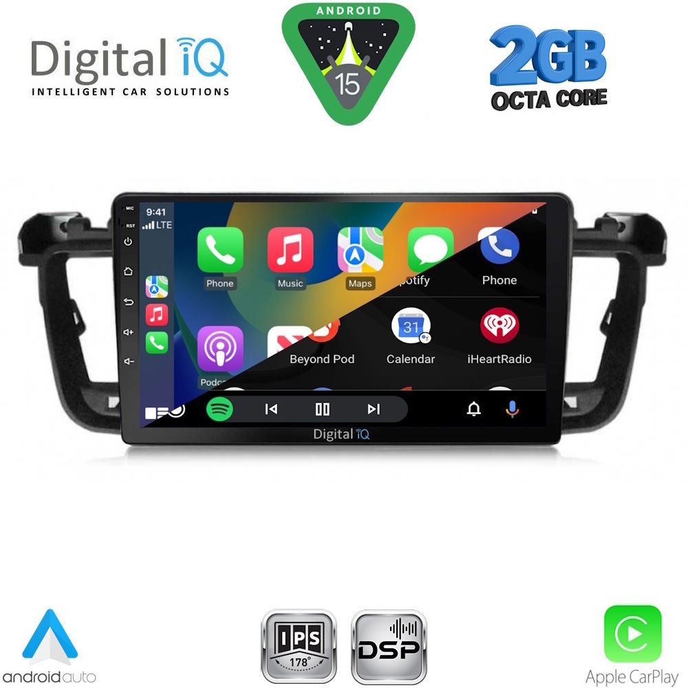 DIGITAL IQ RSF 4518_CPA (9inc) MULTIMEDIA TABLET for PEUGEOT 508 mod. 2010-2016 DIGITAL IQ RSF 4518_CPA (9inc) MULTIMEDIA TABLET for PEUGEOT 508 mod. 2010-2016