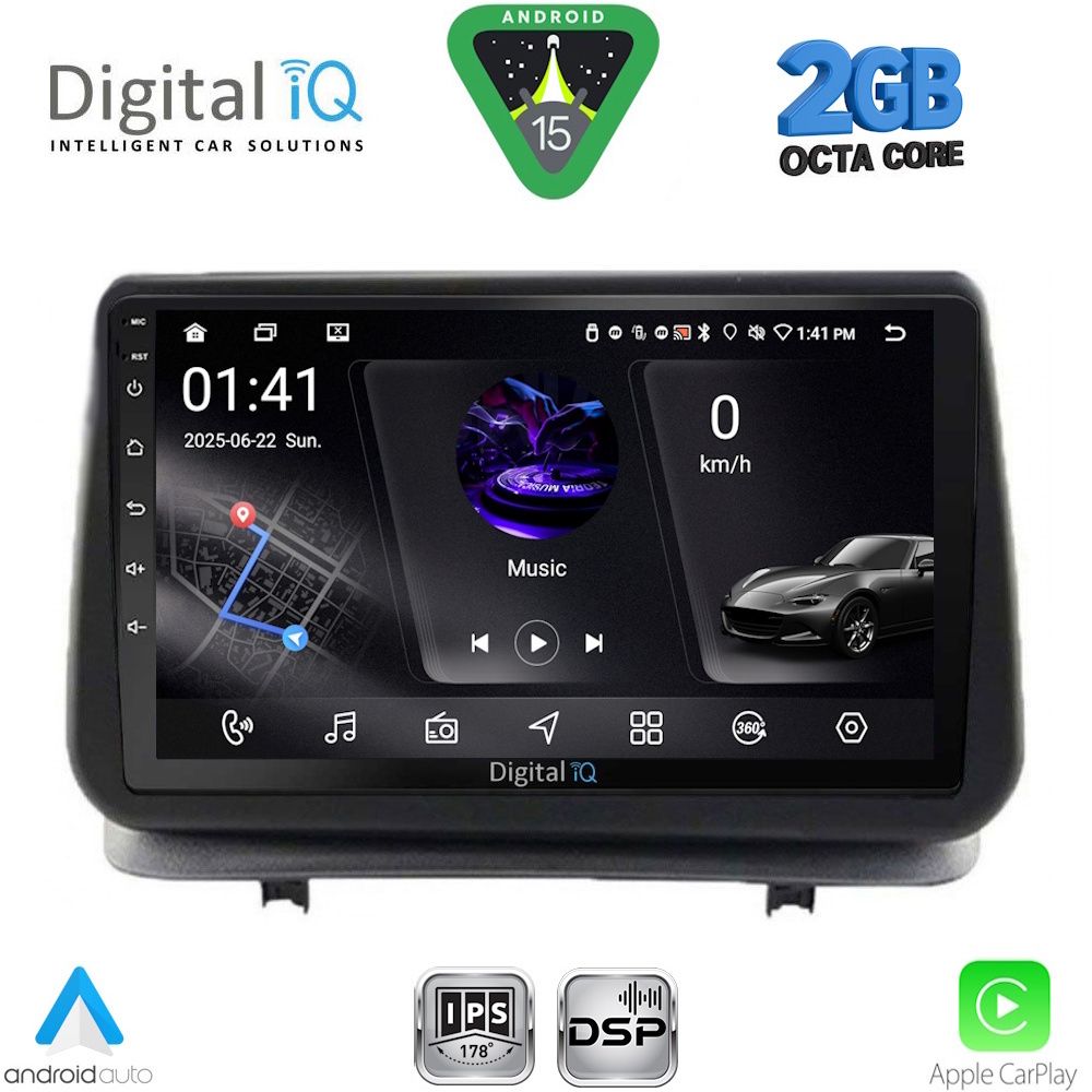DIGITAL IQ RSF 4543_CPA (9inc) MULTIMEDIA TABLET for RENAULT CLIO mod. 2005-2011 DIGITAL IQ RSF 4543_CPA (9inc) MULTIMEDIA TABLET for RENAULT CLIO mod. 2005-2011