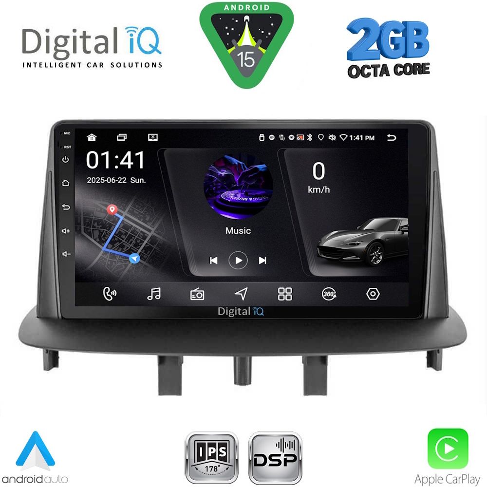 DIGITAL IQ RSF 4556_CPA (9inc) MULTIMEDIA TABLET for RENAULT MEGANE 3 mod. 2009-2016 DIGITAL IQ RSF 4556_CPA (9inc) MULTIMEDIA TABLET for RENAULT MEGANE 3 mod. 2009-2016
