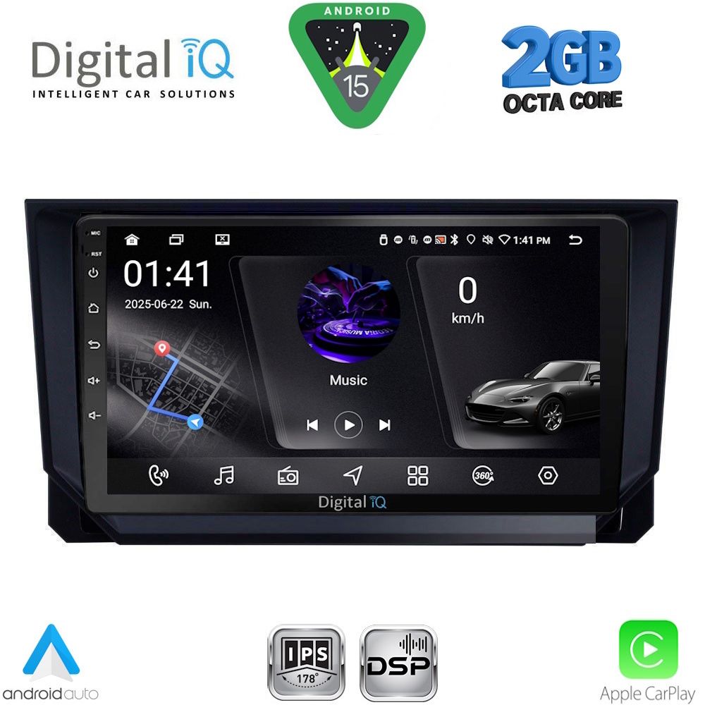 DIGITAL IQ RSF 4573_CPA (9inc) MULTIMEDIA TABLET for SEAT ARONA - IBIZA mod. 2018-2026 DIGITAL IQ RSF 4573_CPA (9inc) MULTIMEDIA TABLET for SEAT ARONA - IBIZA mod. 2018-2026