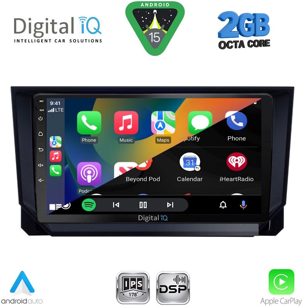 DIGITAL IQ RSF 4573_CPA (9inc) MULTIMEDIA TABLET for SEAT ARONA - IBIZA mod. 2018-2026 DIGITAL IQ RSF 4573_CPA (9inc) MULTIMEDIA TABLET for SEAT ARONA - IBIZA mod. 2018-2026