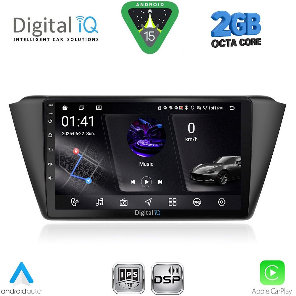 DIGITAL IQ RSF 4582_CPA (9inc) MULTIMEDIA TABLET for SKODA FABIA mod. 2015-2022 DIGITAL IQ RSF 4582_CPA (9inc) MULTIMEDIA TABLET for SKODA FABIA mod. 2015-2022