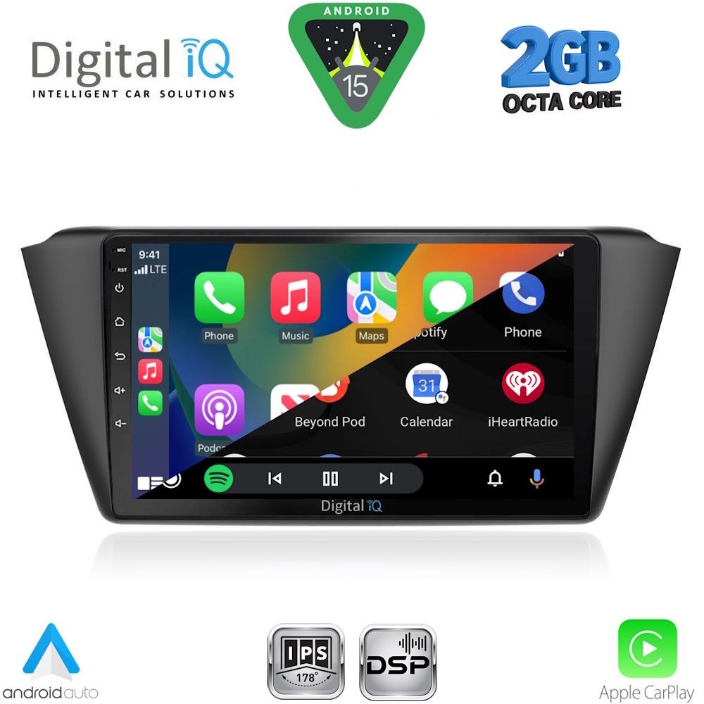 DIGITAL IQ RSF 4582_CPA (9inc) MULTIMEDIA TABLET for SKODA FABIA mod. 2015-2022 DIGITAL IQ RSF 4582_CPA (9inc) MULTIMEDIA TABLET for SKODA FABIA mod. 2015-2022