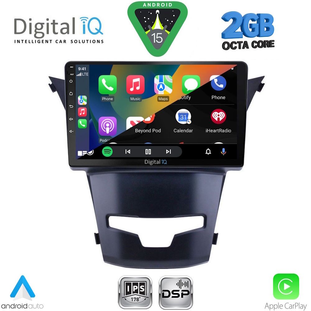 DIGITAL IQ RSF 4653_CPA (9inc) MULTIMEDIA TABLET for SSANGYONG KORANDO mod. 2014-2019 DIGITAL IQ RSF 4653_CPA (9inc) MULTIMEDIA TABLET for SSANGYONG KORANDO mod. 2014-2019