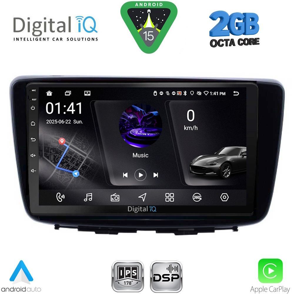 DIGITAL IQ RSF 4672_CPA (9inc) MULTIMEDIA TABLET for SUZUKI BALENO mod. 2016-2022 DIGITAL IQ RSF 4672_CPA (9inc) MULTIMEDIA TABLET for SUZUKI BALENO mod. 2016-2022