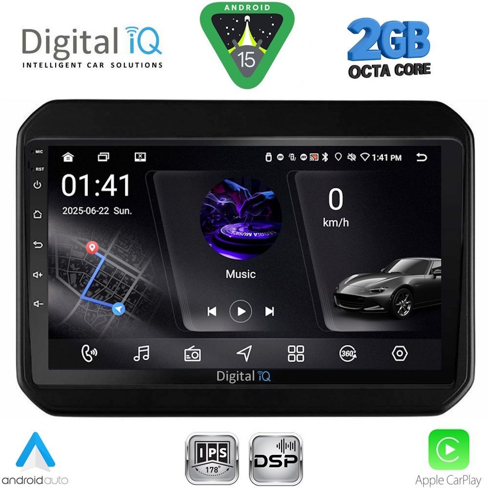 DIGITAL IQ RSF 4676_CPA (9inc) MULTIMEDIA TABLET for SUZUKI IGNIS mod. 2016-2026 DIGITAL IQ RSF 4676_CPA (9inc) MULTIMEDIA TABLET for SUZUKI IGNIS mod. 2016-2026