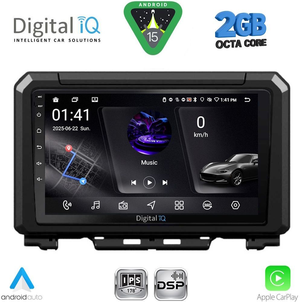 DIGITAL IQ RSF 4679_CPA (9inc) MULTIMEDIA TABLET for SUZUKI JIMNY mod. 2017-2026 DIGITAL IQ RSF 4679_CPA (9inc) MULTIMEDIA TABLET for SUZUKI JIMNY mod. 2017-2026