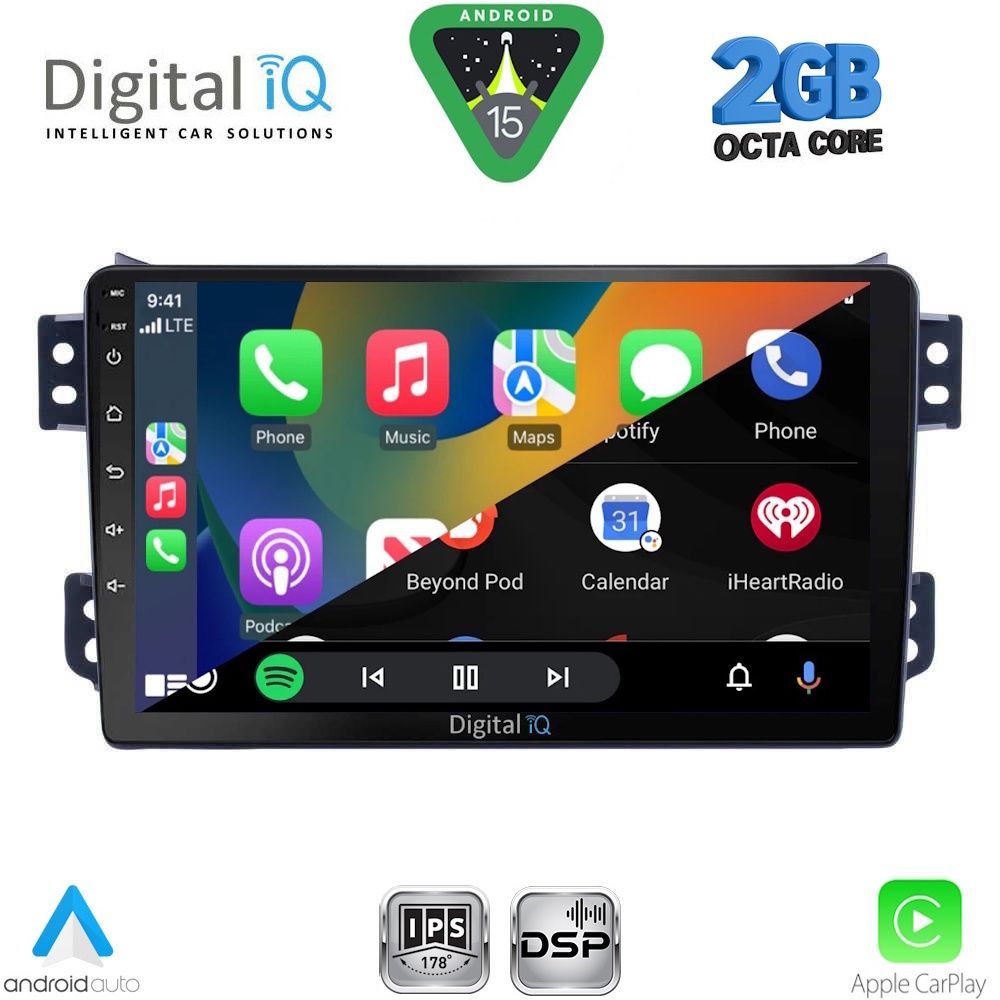 DIGITAL IQ RSF 4682_CPA (9inc) MULTIMEDIA TABLET for OPEL AGILA - SUZUKI SPLASH mod. 2008-2018 DIGITAL IQ RSF 4682_CPA (9inc) MULTIMEDIA TABLET for OPEL AGILA - SUZUKI SPLASH mod. 2008-2018