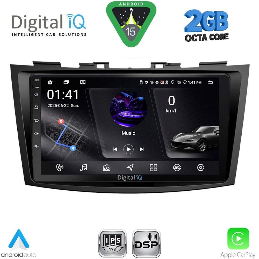 DIGITAL IQ RSF 4685_CPA (9inc) MULTIMEDIA TABLET for SUZUKI SWIFT mod. 2011-2016 DIGITAL IQ RSF 4685_CPA (9inc) MULTIMEDIA TABLET for SUZUKI SWIFT mod. 2011-2016